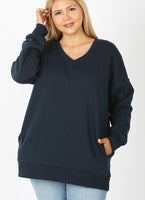 The Jes v-neck sweater - Curvy