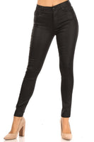 Kendall + Kylie black coated denim