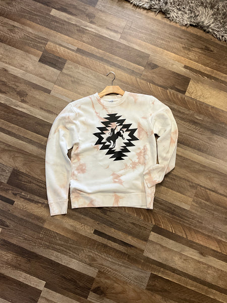 AZTEC BRONC RIDER - MARBLE CREAM CREW